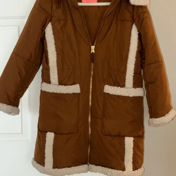 Beautiful J. CREW primaloft sherpa snowday puffer coat jacket Sz S - Picture 8 of 10
